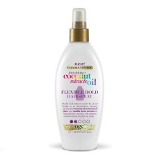 OGX, Frizz-Defying + Coconut Miracle Oil Flexible Hold Hairspray lakier do włosów nadający połysk 177ml