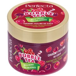 Perfecta, Bubble Tea Wild Cherry cukrový telový peeling 300g