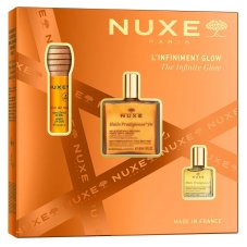 Nuxe Zestawy prezentowe dla kobiet The Infinite Glow Honey Lip Oil Set 10ml + Suchý olej s částicemi 50ml + Suchý olej 10ml