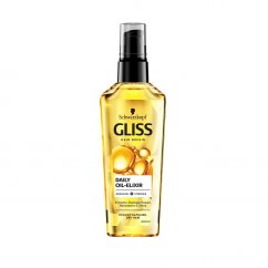 Gliss, Denný olejový elixír vyživujúci elixír na poškodené a suché vlasy na každodenné použitie 75ml