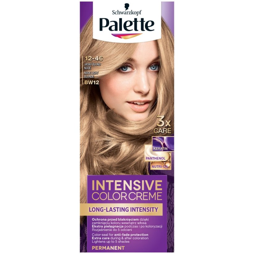 Paleta, intenzívna farba na vlasy Creme 12-46 (BW12) Light Blonde Nude