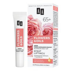 AA, Flowers&Oils 65+ Liftingový krém na očné okolie a prsia 15ml
