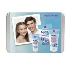 Dermacol AcneClear sada čisticího gelu na obličej 150ml + hydratační krém-gel 50ml + maska 2x8ml