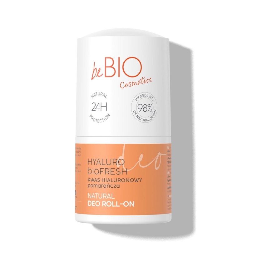 BeBio Ewa Chodakowska, Hyaluro bioFresh přírodní deodorant v kuličce s kyselinou hyaluronovou a extraktem z pomeranče 50ml