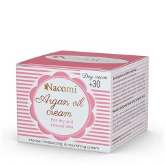Nacomi, Argan Oil Cream arganowy krem do skóry suchej i normalnej 30+ na dzień 50ml