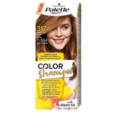Palette, Color Shampoo szampon koloryzujący do włosów do 24 myć 317 (7-554) Orzechowy Blond