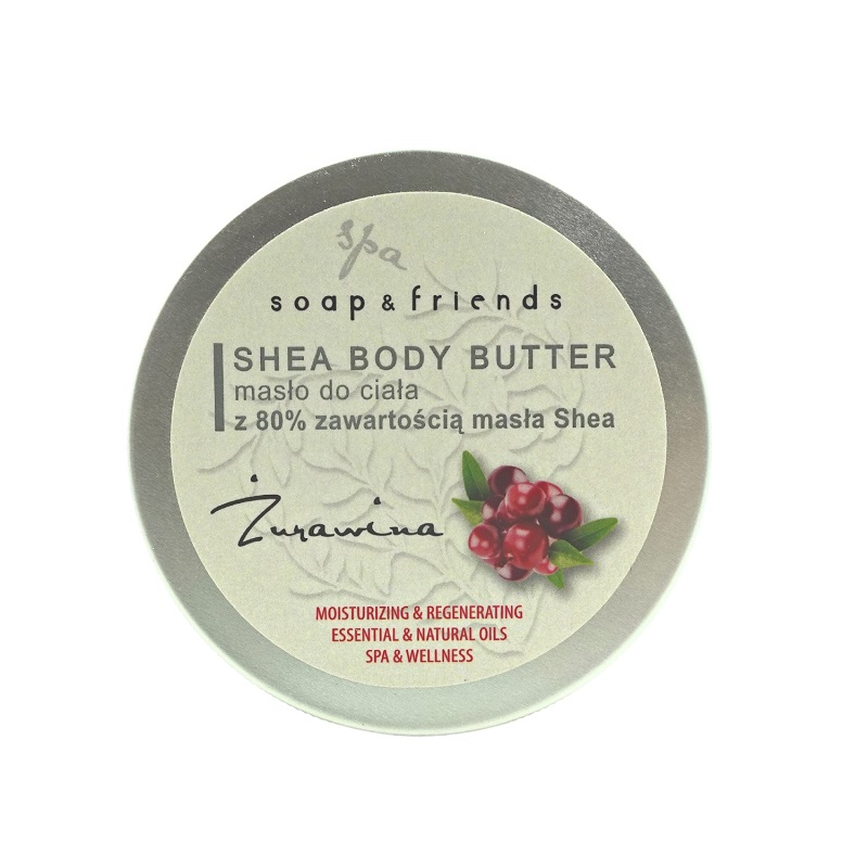 Soap&amp;Friends, Bambucké máslo 80% Brusinky tělové máslo 50ml