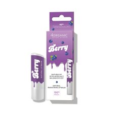 4organic Natural Protective Lip Balm Přírodní vyhlazující balzám na rty Berry 5g