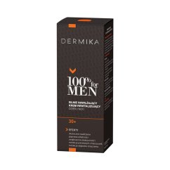 Dermika, 100% for Men Cream 30+ vysoce hydratační revitalizační denní a noční krém 50ml