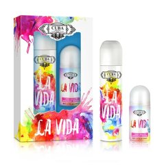 Cuba Original, Cuba La Vida Pre ženy sada parfumovaná voda v spreji 100ml + dezodorant roll-on 50ml