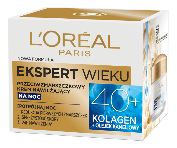 L'Oreal Paris, Age Expert 40+ nočný hydratačný krém proti vráskam 50 ml