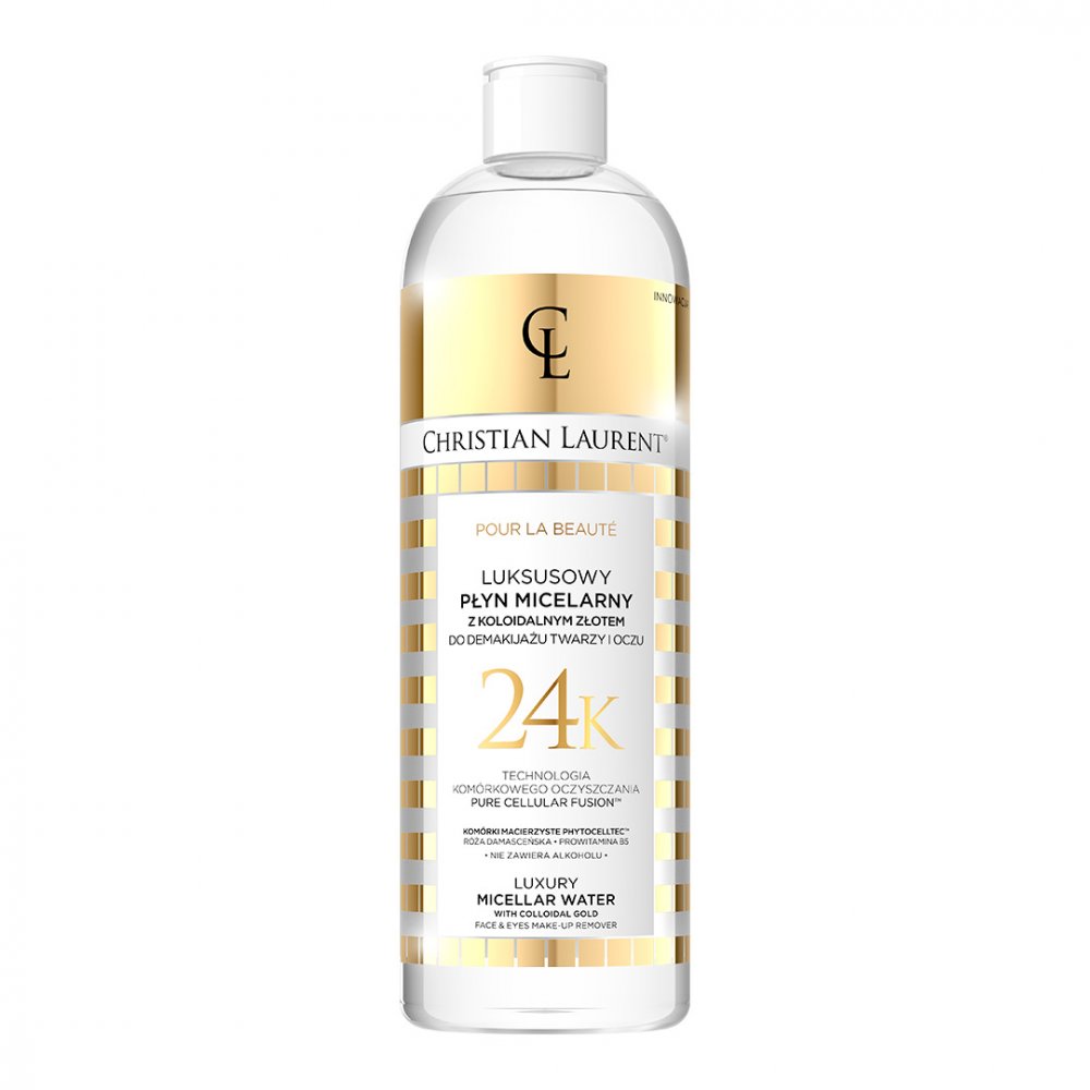 Pour La Beaute Luxusná Micelárna Voda S Koloidným Zlatom Na Odlíčenie Tváre A Očí 500 Ml