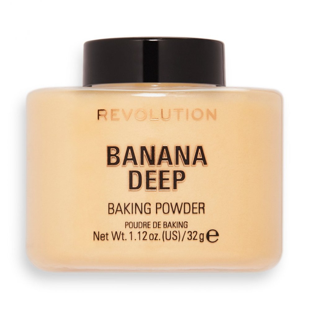 Makeup Revolution Baking Powder sypký púder Banana Deep 32 g