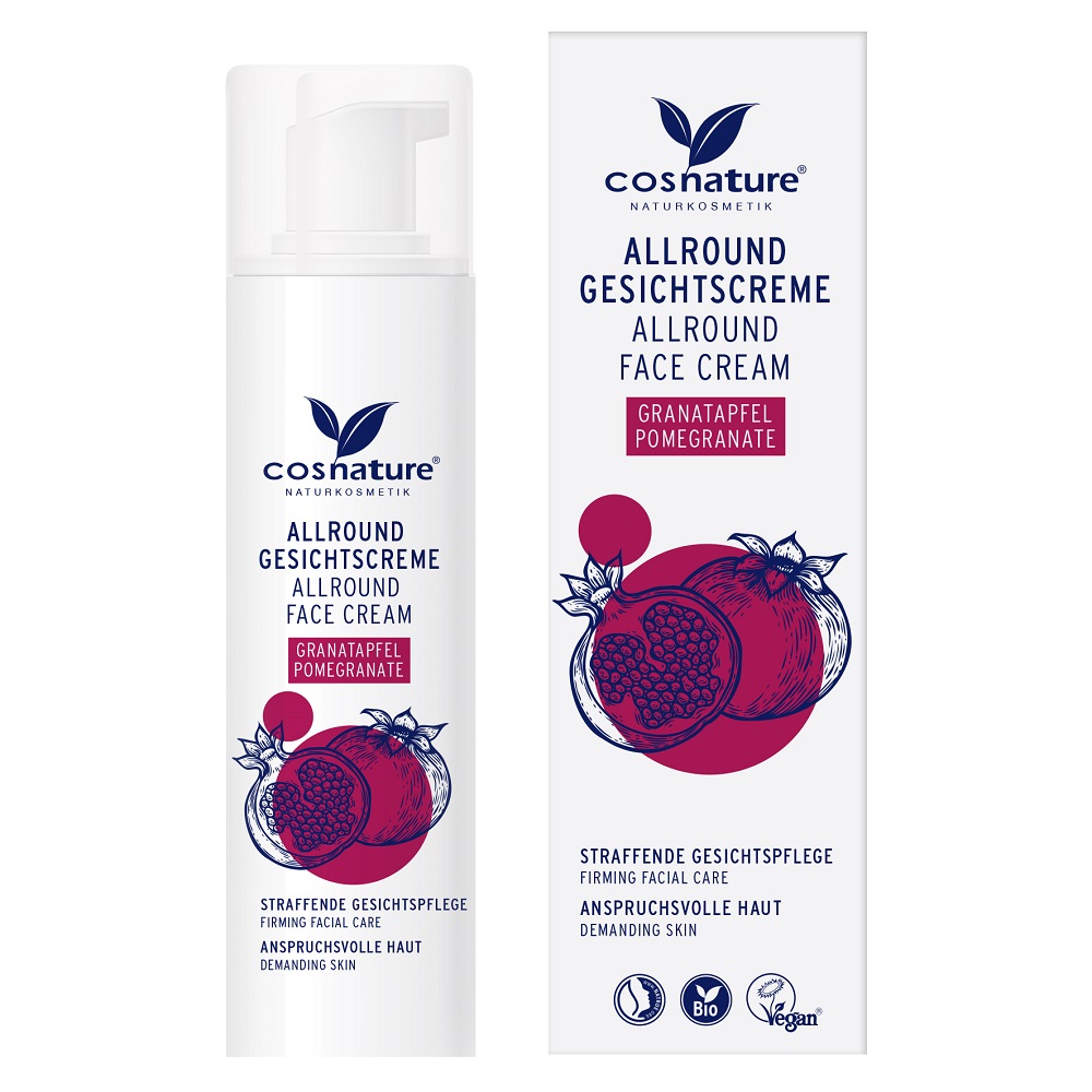 Allround Face Cream Prírodný Komplexný Krém Na Tvár S Plodmi Granátového Jablka 50ml