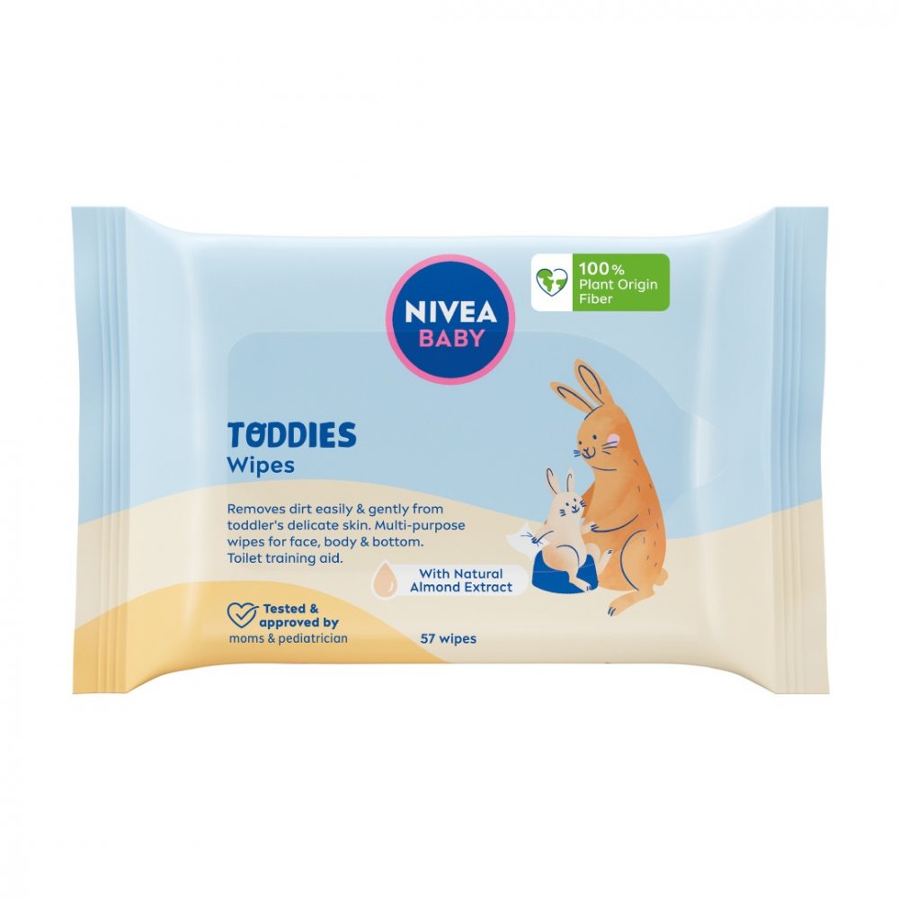 Baby Toddies Chusteczki Biodegradowalne 57szt