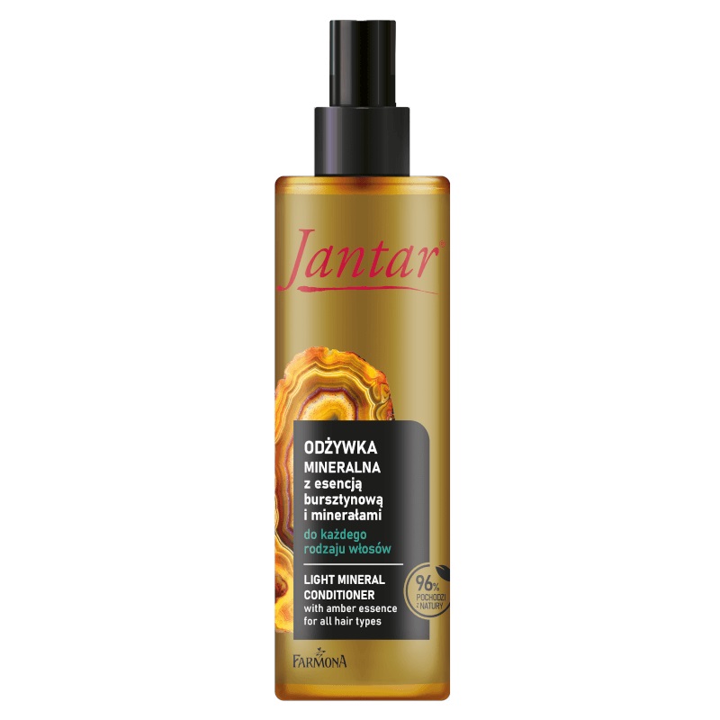 Jantar Minerálny Kondicionér S Jantárovou Esenciou A Minerálmi Pre Všetky Typy Vlasov 200ml