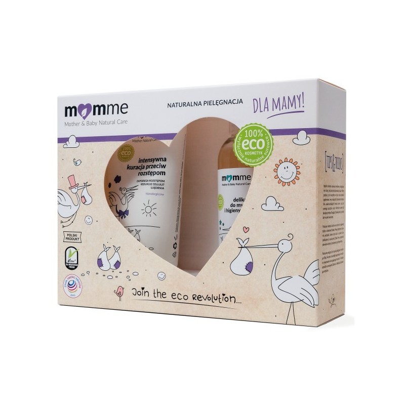 _SET Motheramp;Baby Natural Care Mother Set Intenzívna Starostlivosť Proti Striám 150ml Jemné Umývanie Tela A Gél Na Intímnu Hygienu 150ml