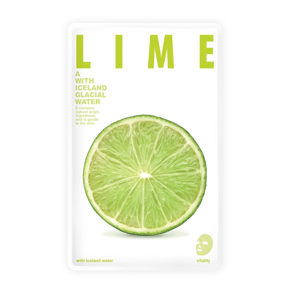 _With Iceland Glacial Water Listová Maska Lime