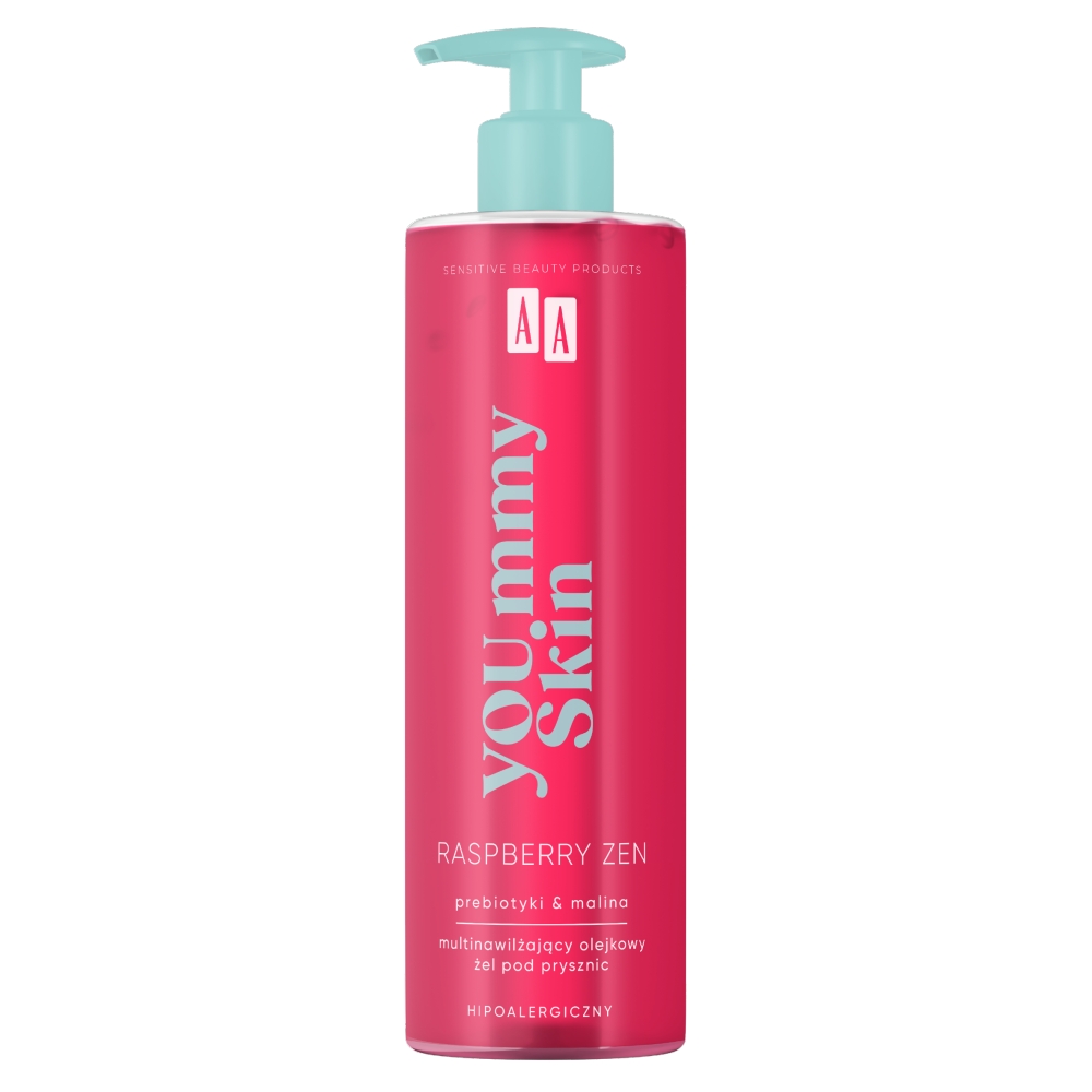 AA, YOU.mmy Raspberry Zen multihydratačný olejový sprchový gél 400ml