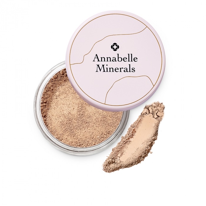 Annabelle Minerals Coverage Mineral Foundation minerálny púdrový make-up pre dokonalý vzhľad Golden Light 4 g