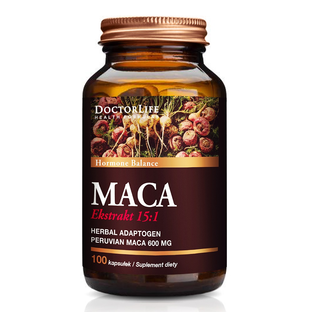 Maca Ekstrakt 15:1 Suplement Diety 100 Kapsułek