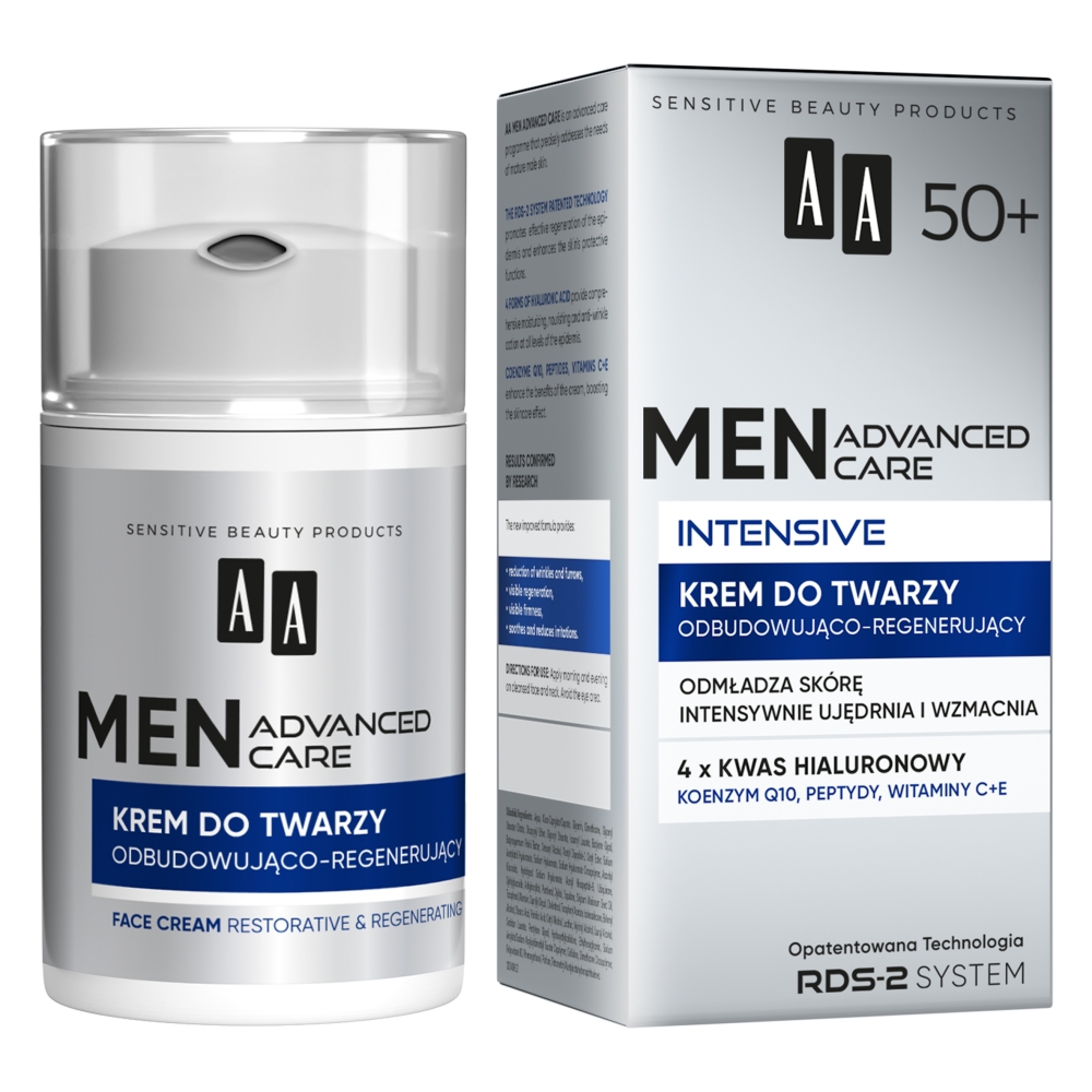 Men Advanced Care Intensive 50+ Krem Do Twarzy Odbudowująco-regenerujący