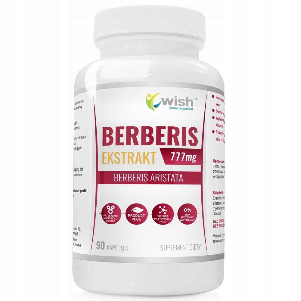 Berberis Exstract Suplement Diety 90 Kapsułek
