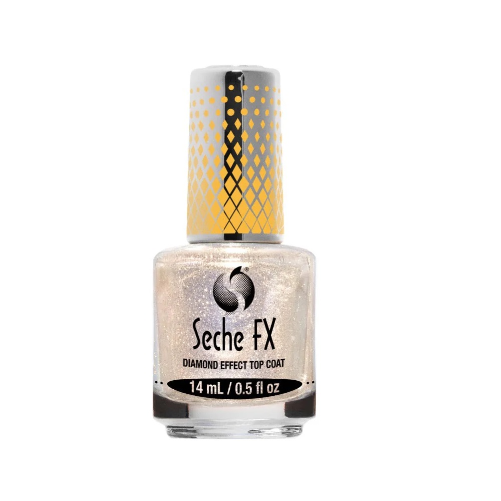 FX Diamond Effect Top Coat Lesklý Vrchný Lak Gold 14 Ml