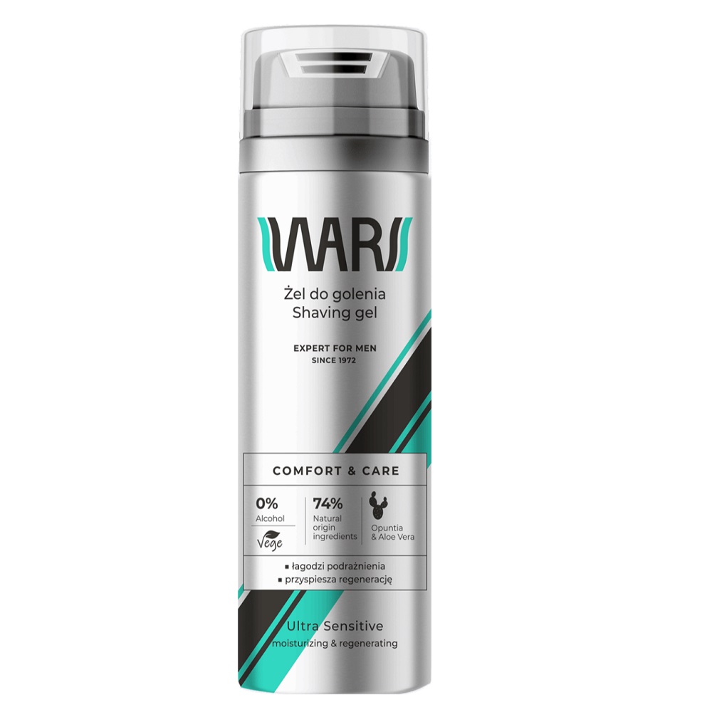 WARS, Expert For Men gél na holenie Ultra Sensitive 200ml