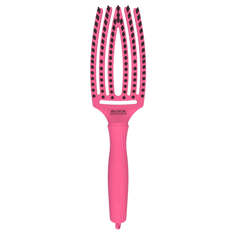 Olivia Garden, FingerBrush Combo Střední kartáč na vlasy Hot Pink