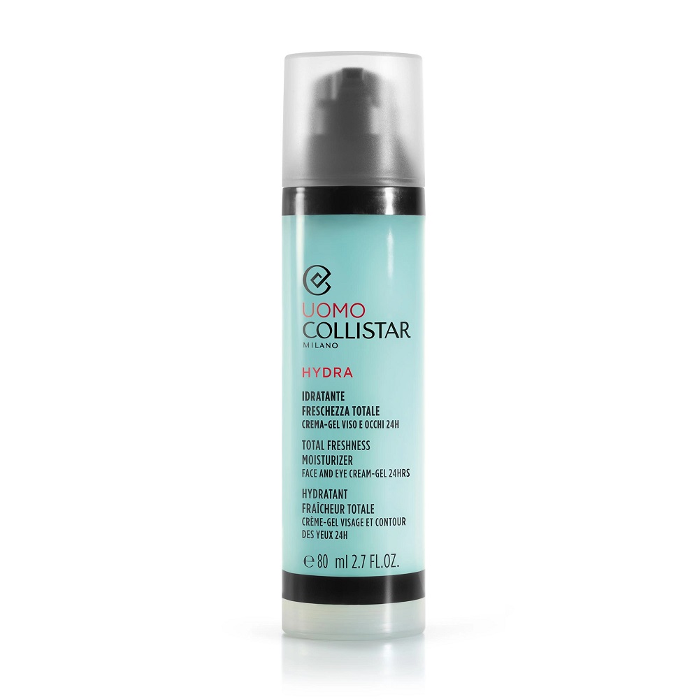 Collistar Uomo Hydra Total Freshness Moisturizer hydratačný krém-gél na tvár a oči 24h 80ml