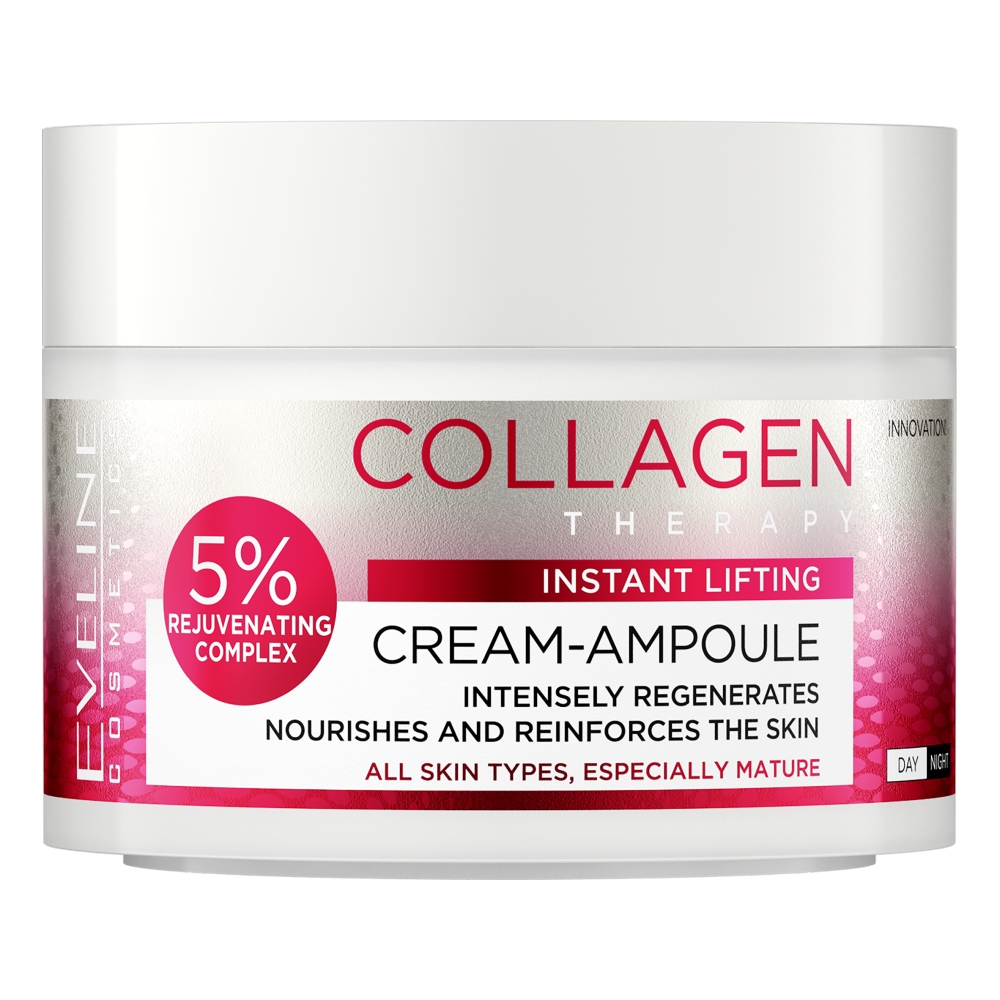 Eveline Cosmetics Cream-Ampoule Collagen intenzívne vyživujúci krém s liftingovým efektom 50 ml