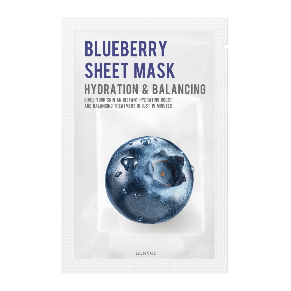_Sheet Mask Hydratačná Pleťová Maska S čUčoriedkami 22ml