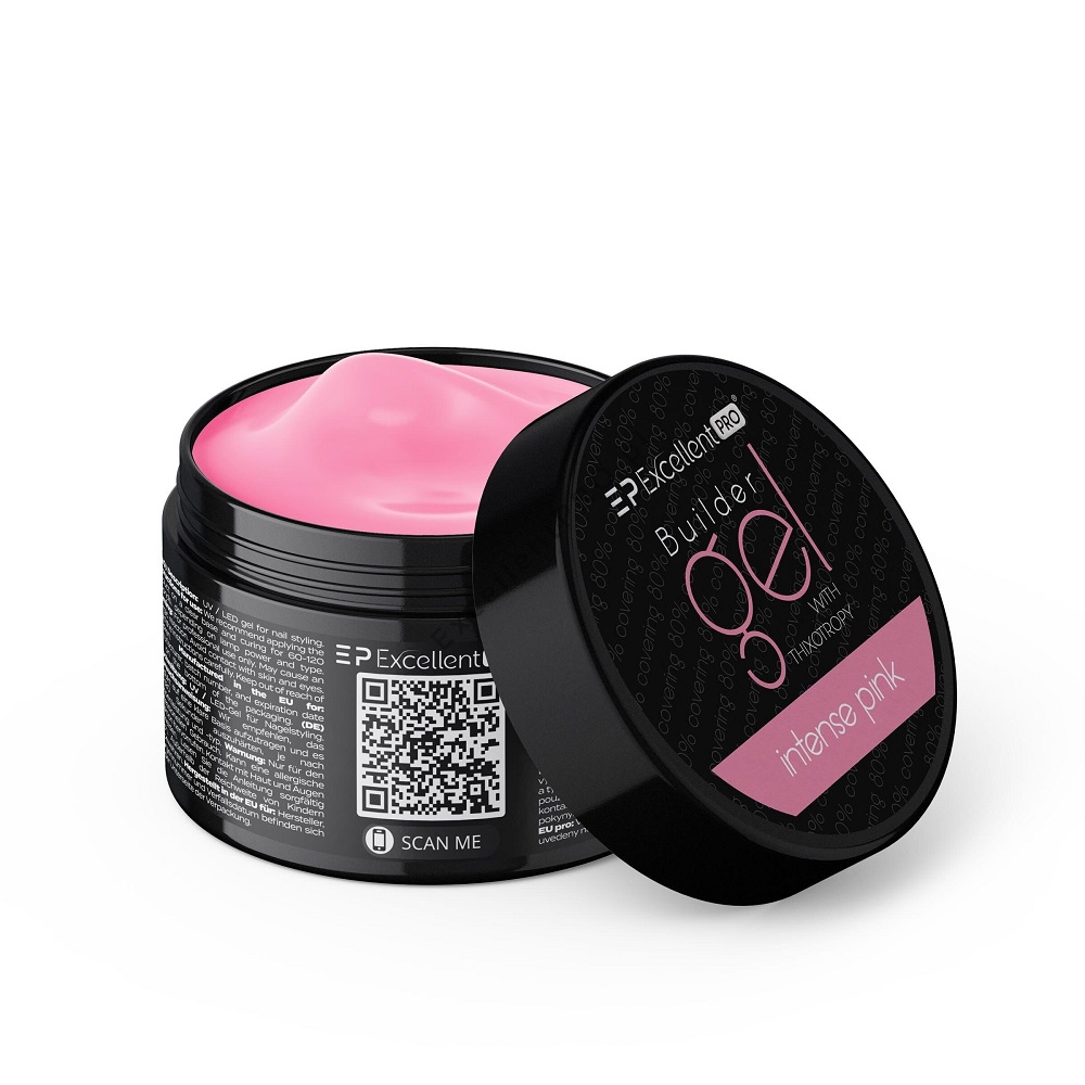 Builder Gel With Thixotropy Intense Pink Building Gel With Thixotropic Properties, Inte…