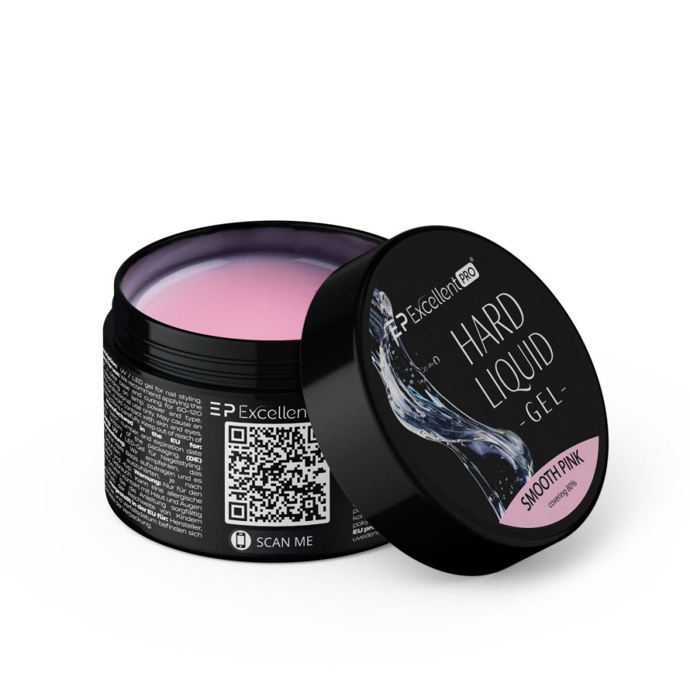 Hard Liquid Gel Smooth Pink Hard Liquid Gel – Smooth Pink Modeling Gel