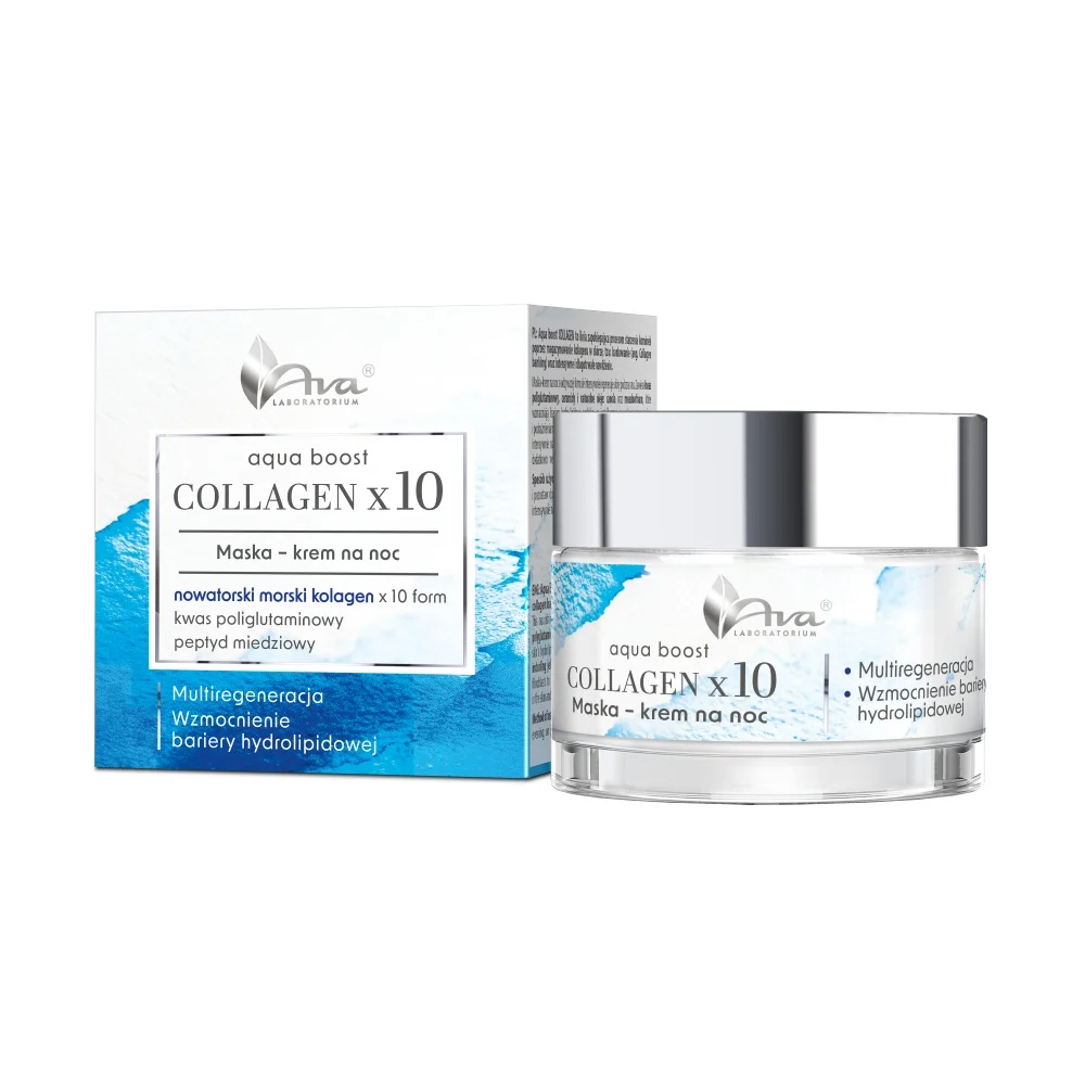 Aqua Boost Collagen X10 Maska-krem Na Noc 50ml