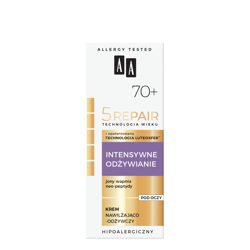 AA, Age Technology 5Repair 70+ Intenzívny výživný hydratačný a revitalizačný očný krém 15ml