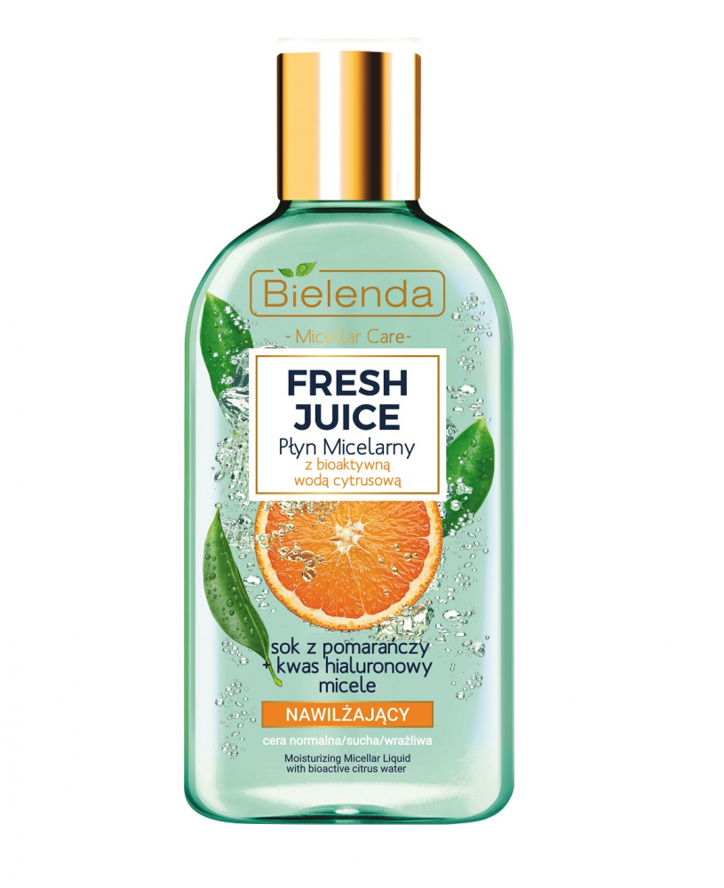 Bielenda Fresh Juice Pomaranč hydratačná bioaktívna micelárna voda 500 ml