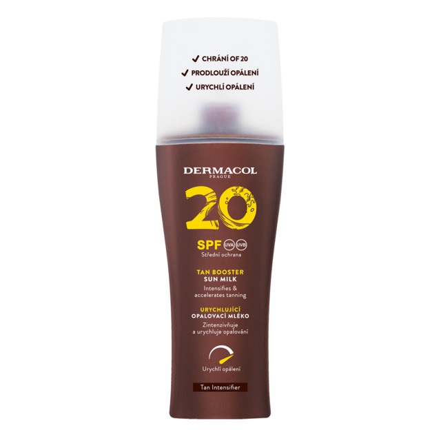 Dermacol, mléko na opalování SPF20 Sun Booster Sun Accelerating Milk 200ml