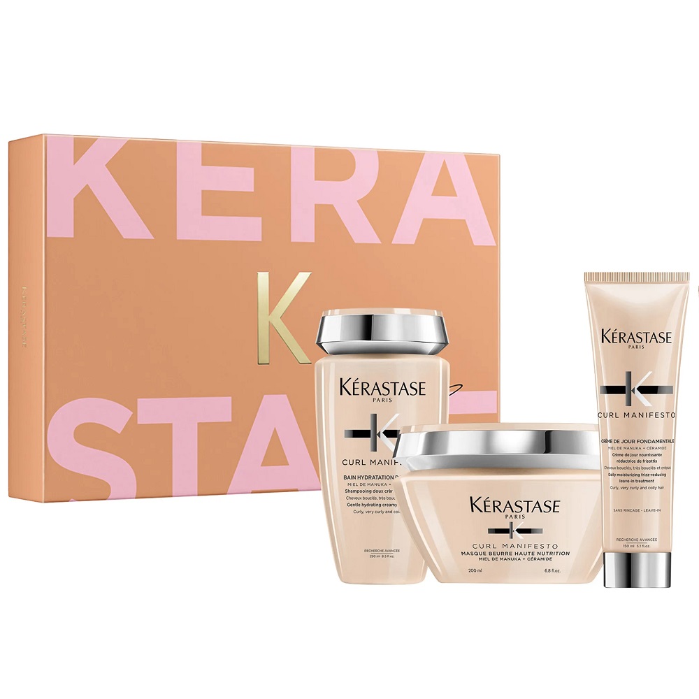 Kerastase Curl Manifesto sada šampón 250ml + maska na vlasy 200ml + hydratačný krém na kučery 150ml