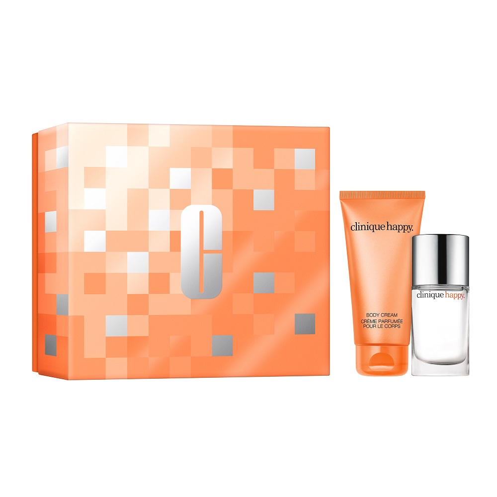 Clinique Happy set parfémový sprej 30ml + tělový krém 75ml