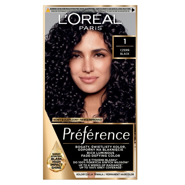 Preference Farba Do Włosów 1 Czerń
