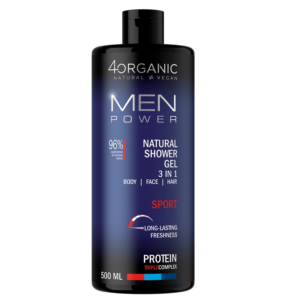 Men Power Naturalny żEl Pod Prysznic 3w1 Sport
