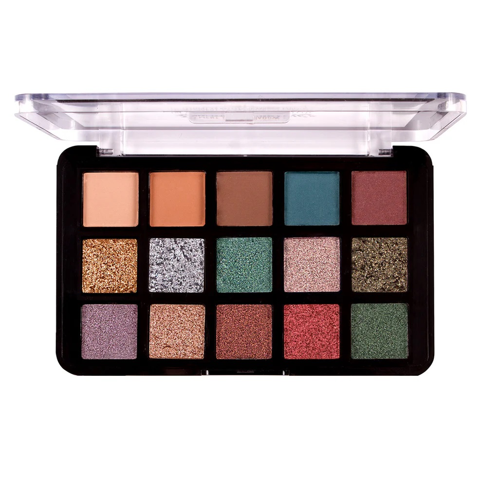 J.Cat Beauty Dia Noche Tri-Element 15 Pigment Palette Dia Noche Tri-Element Eyeshadow Palette Paleta Očných Tieňov Cieni Do Oczu 102 Noche