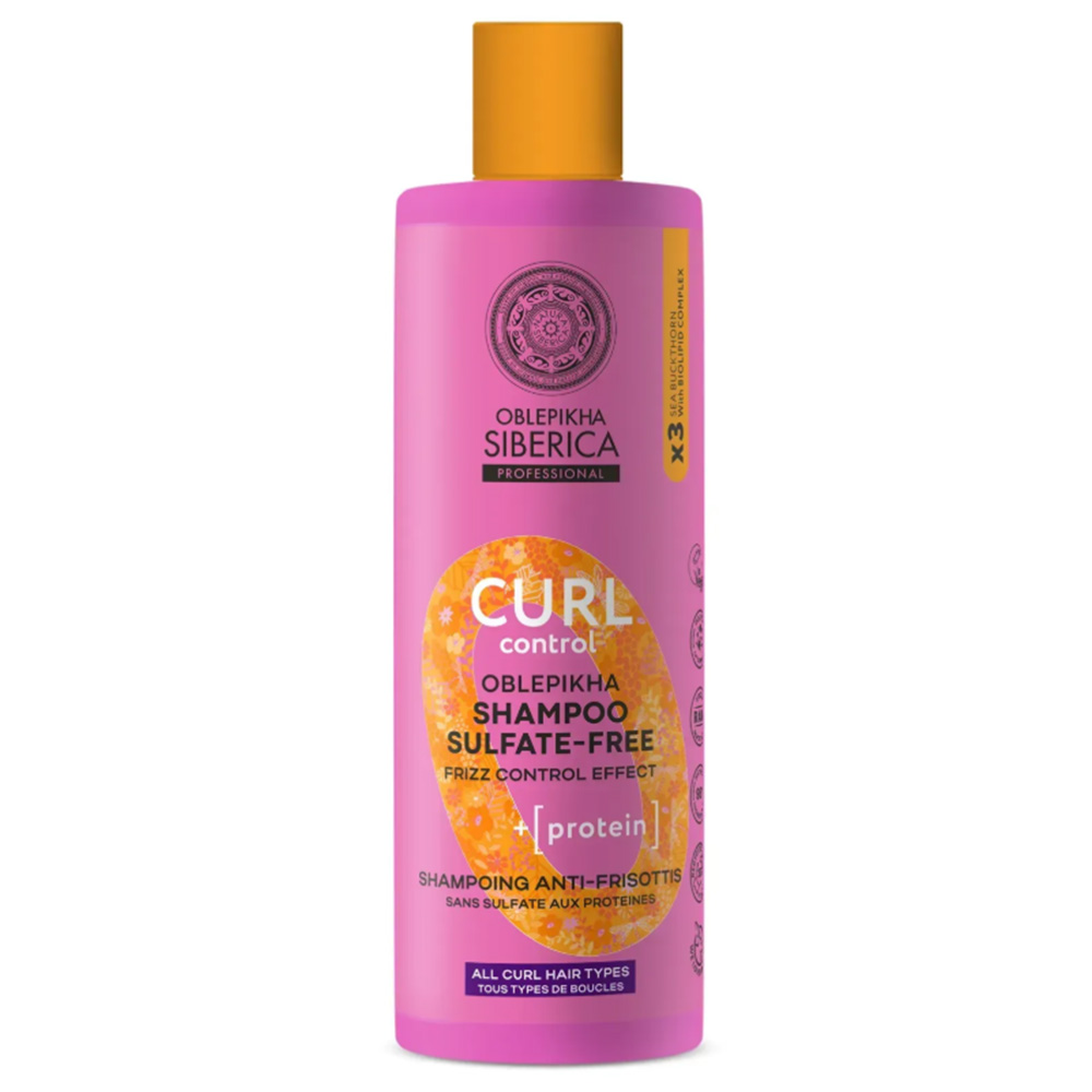 Oblepikha Curl ŠAmpon Control Pro Kudrnaté Vlasy