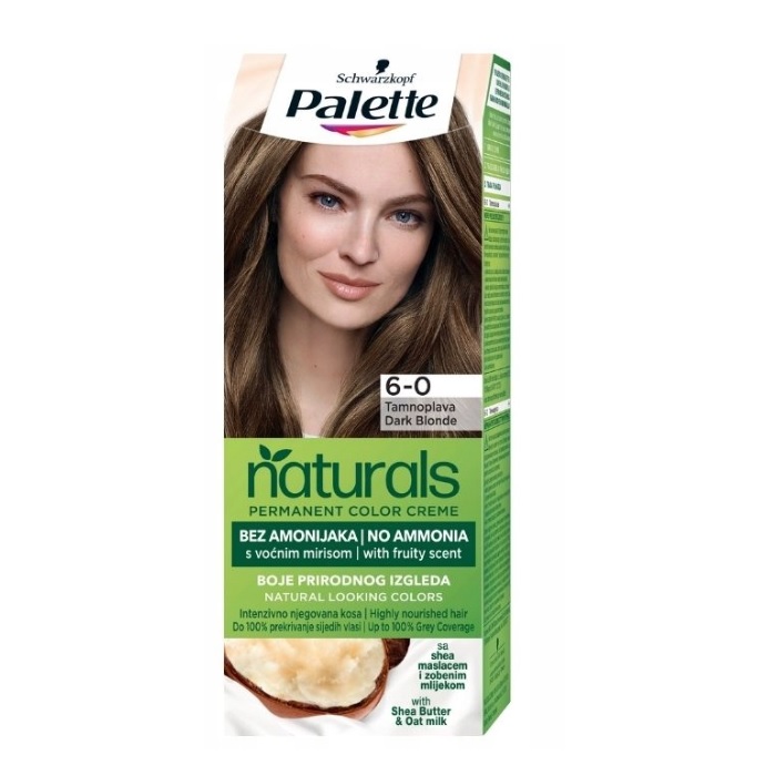 Permanent Naturals Color Creme Farba Do Włosów Trwale Koloryzująca 6-0 Ciemny Blond