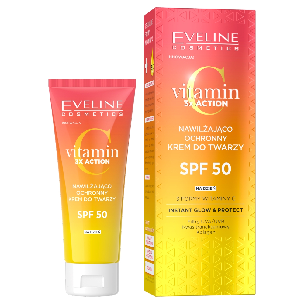 Rozjasňujúci A Upokojujúci Krém Na Tvár S Vitamínom C 3x Action 3