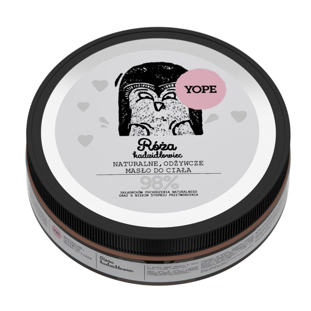 Yope, Prírodné vyživujúce telové maslo Rose & Frankincense 200ml