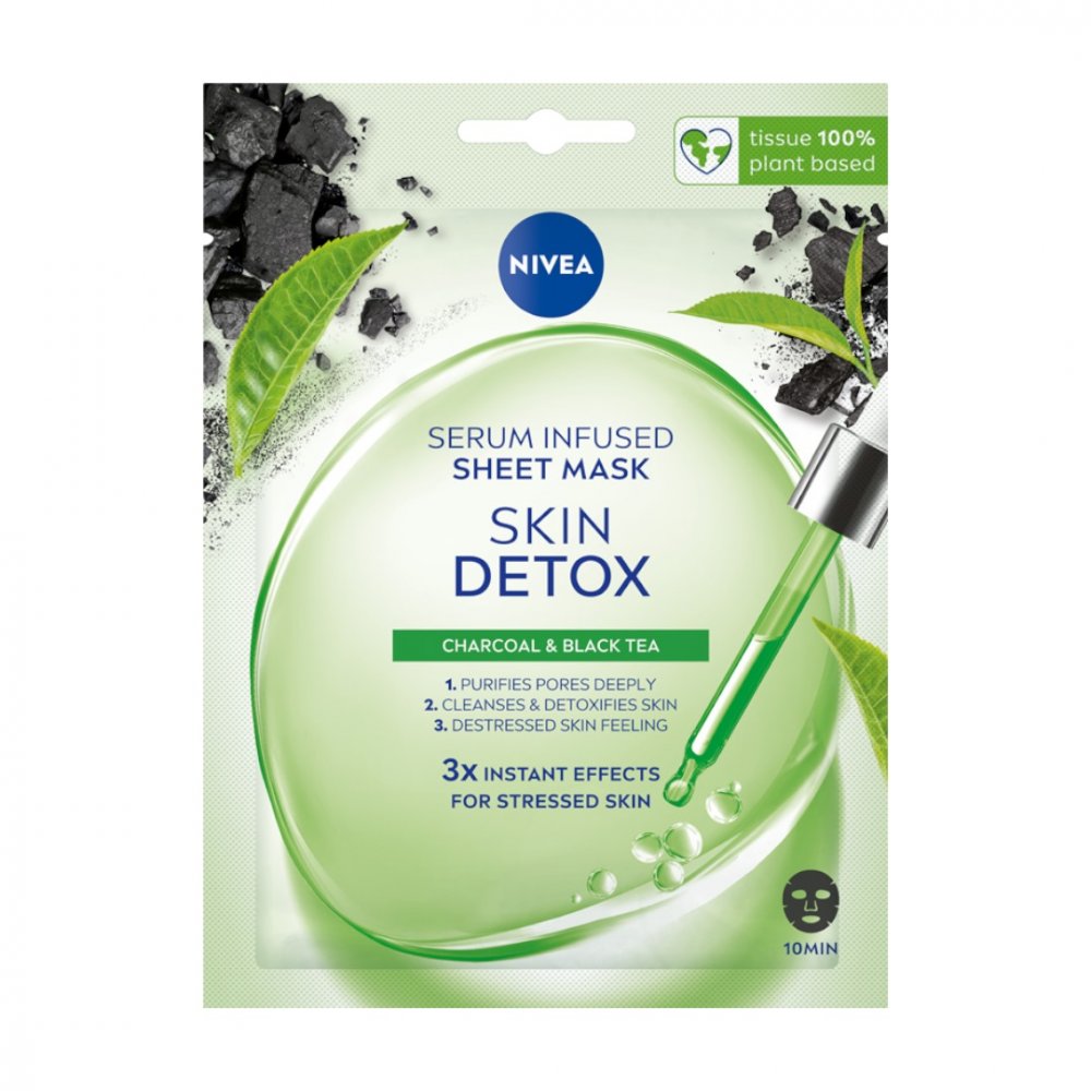 Skin Detox Maska W Płachcie Z Serum Detoksykującym