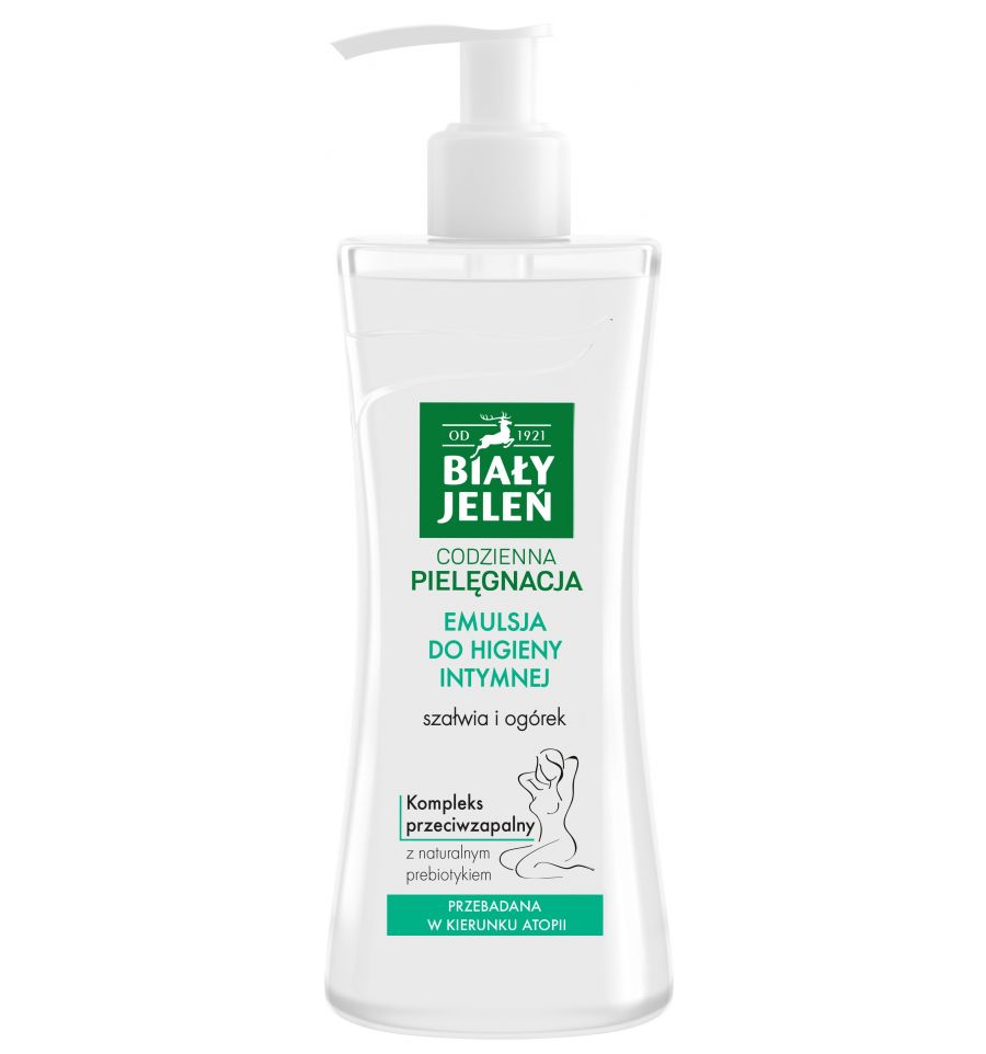 Biely jeleň, Emulzia na intímnu hygienu so šalviou a uhorkou 265ml